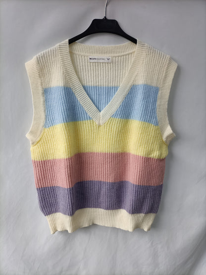 MULAYA. Chaleco rayas T.u(s)