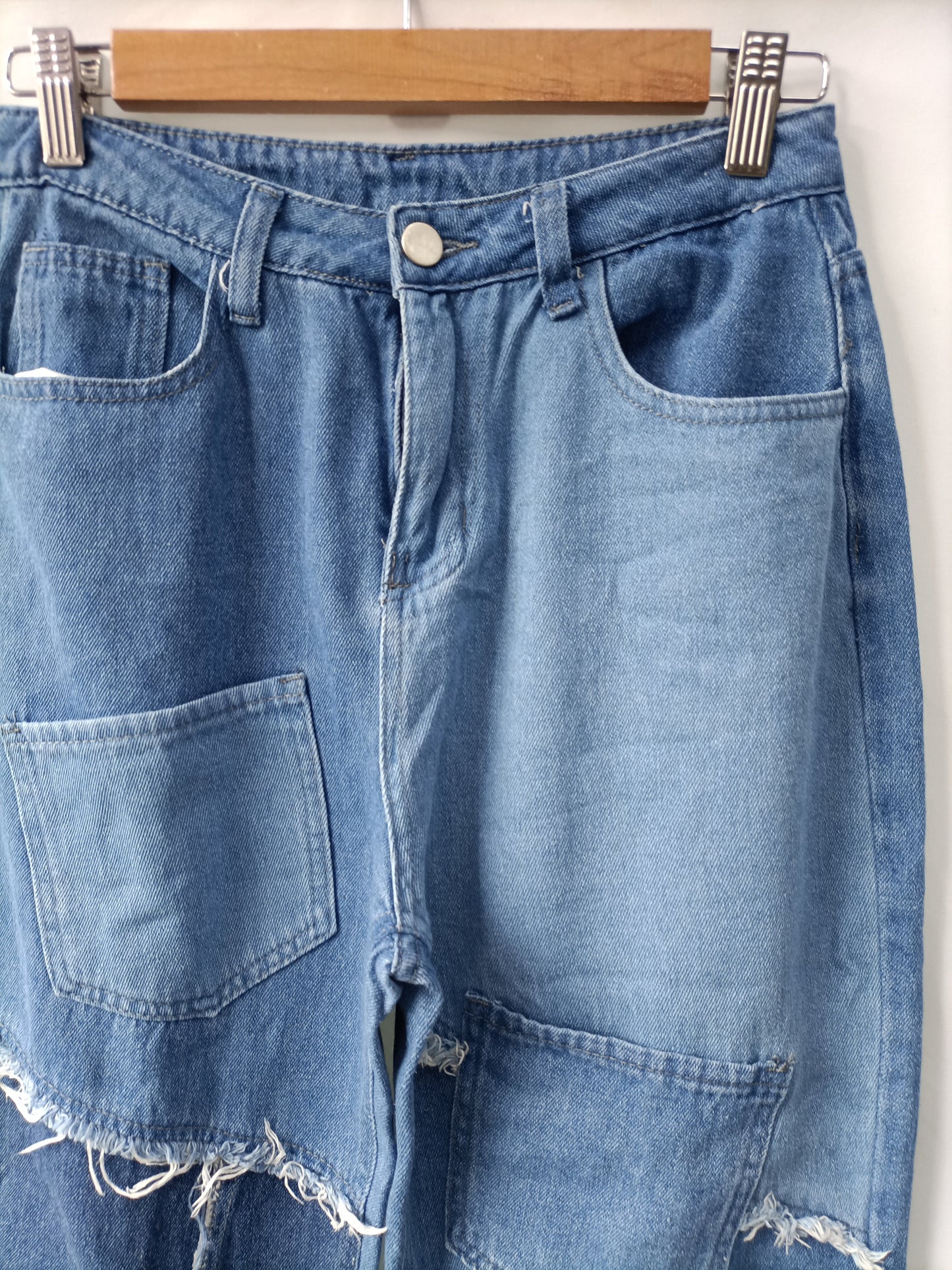 OTHERS. Fringed pants with Ts pockets