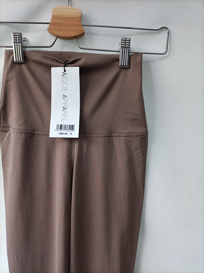 HERE APPAREL. T.xs brown leggings