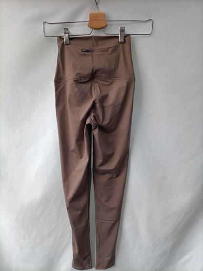 HERE APPAREL. T.xs brown leggings
