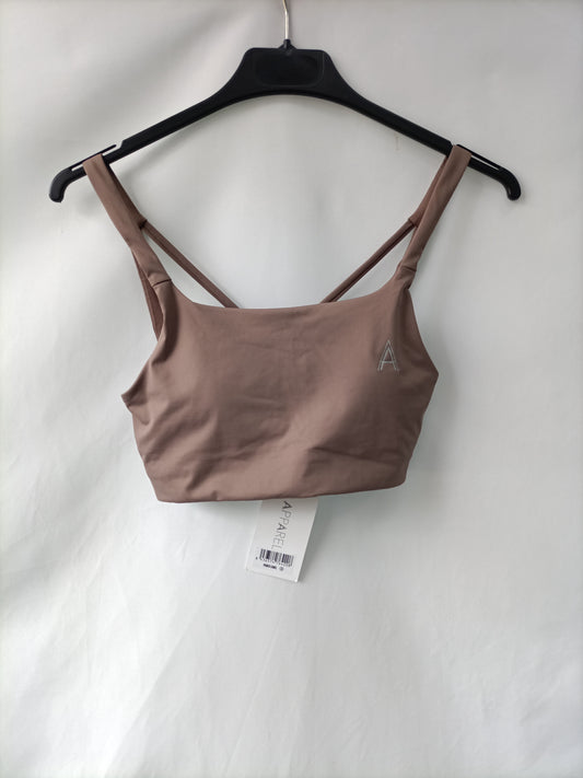 AQUÜE APPAREL. Brown T.xs tops