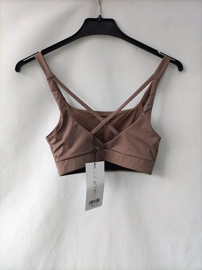 AQUÜE APPAREL. Brown T.xs tops