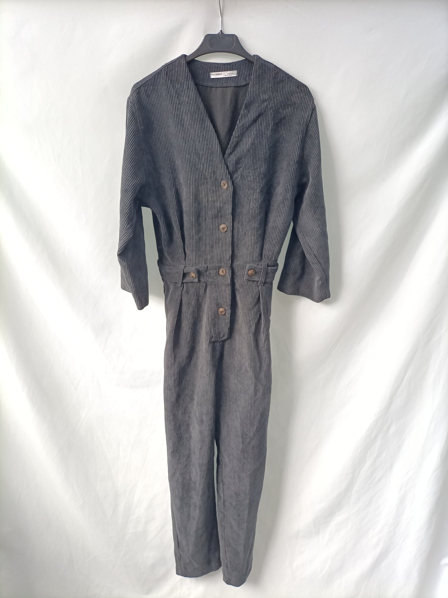 PULL&BEAR. Mono gris pana T.m