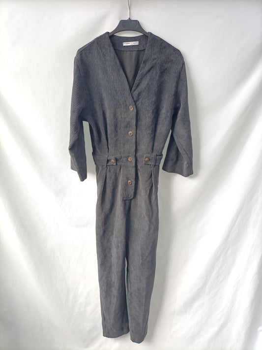 PULL&BEAR. Mono gris pana T.m