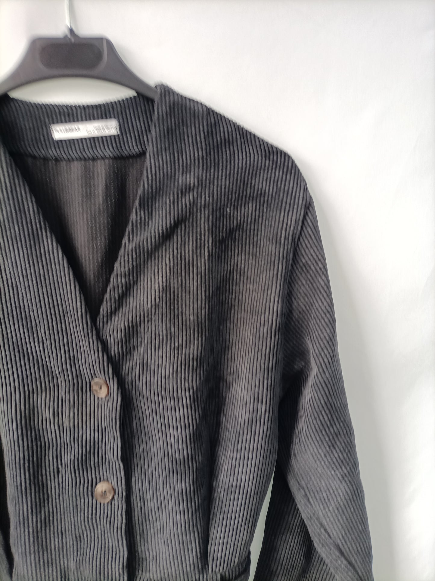 PULL&BEAR. Mono gris pana T.m