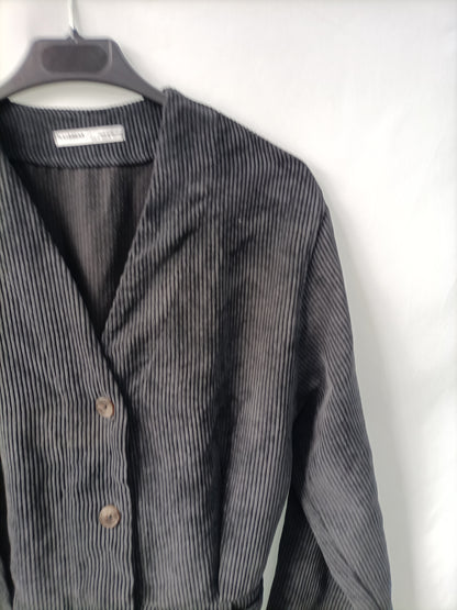 PULL&BEAR. Mono gris pana T.m