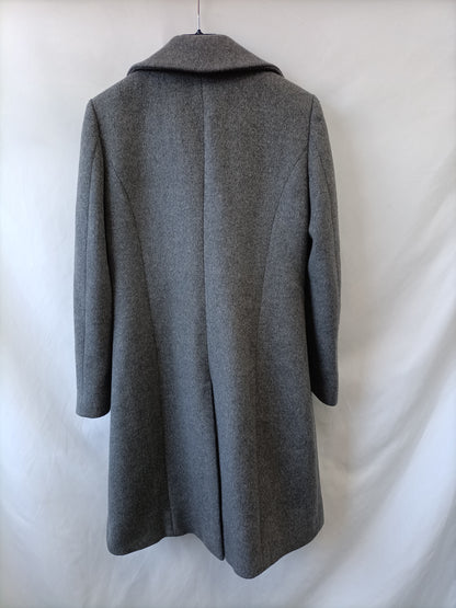 OTRAS. Abrigo gris de paño Tu(m/l)