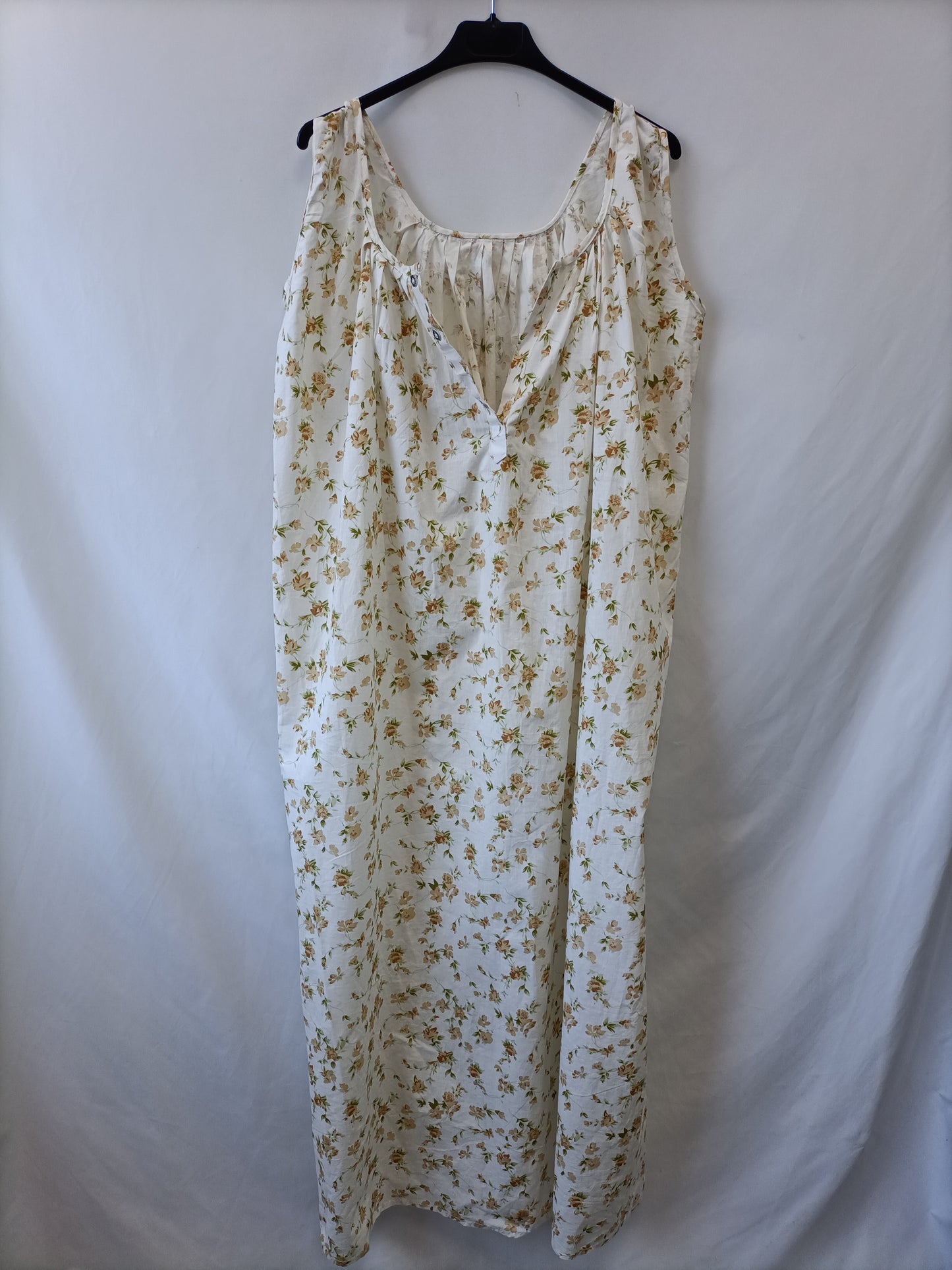 OTRAS. Vestido blanco flores Tu(xl/xxl)