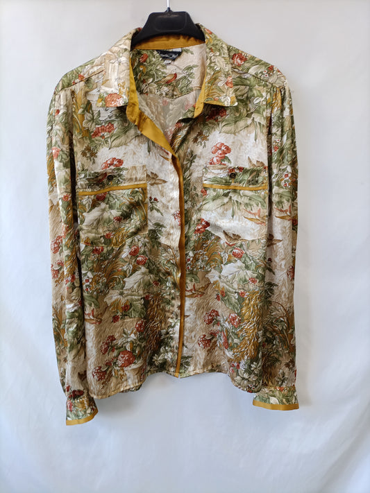 CARMEN MELERO. Blusa estampada T.46