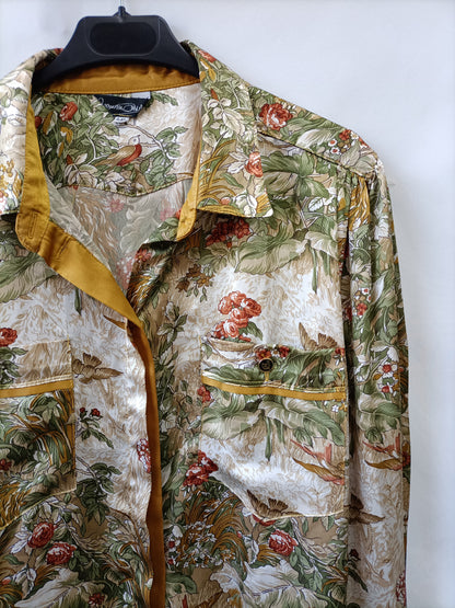 CARMEN MELERO. Blusa estampada T.46