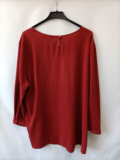 PRIMARK. Flowy blouse in tile, size 48