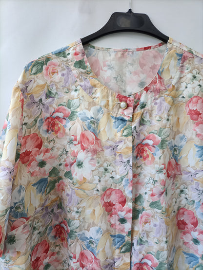 OTHERS. Vintage floral blouse Tu(m/l)