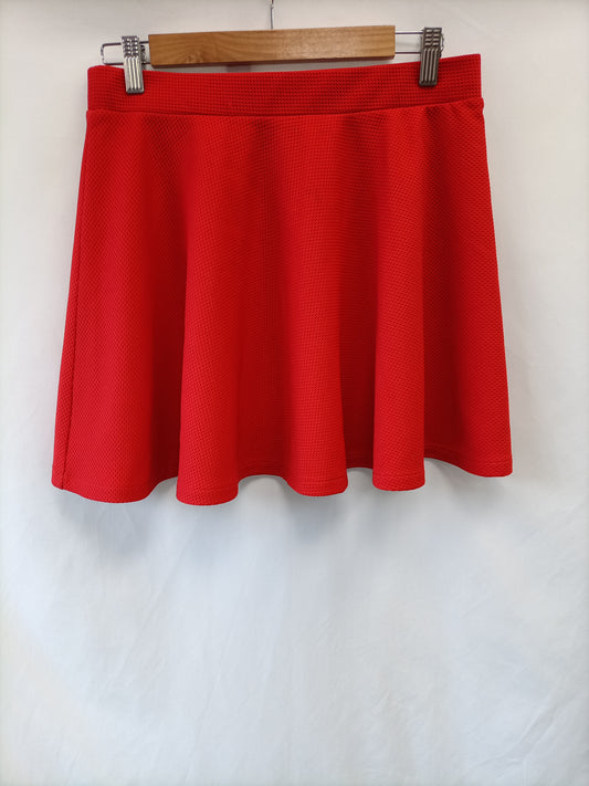 PRIMARK. Short red skirt size 40