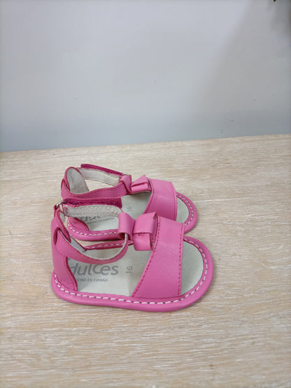 SWEETS. Pink sandals size 16