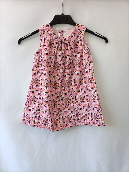 H&amp;M. Floral corduroy dress, size 12/18 months
