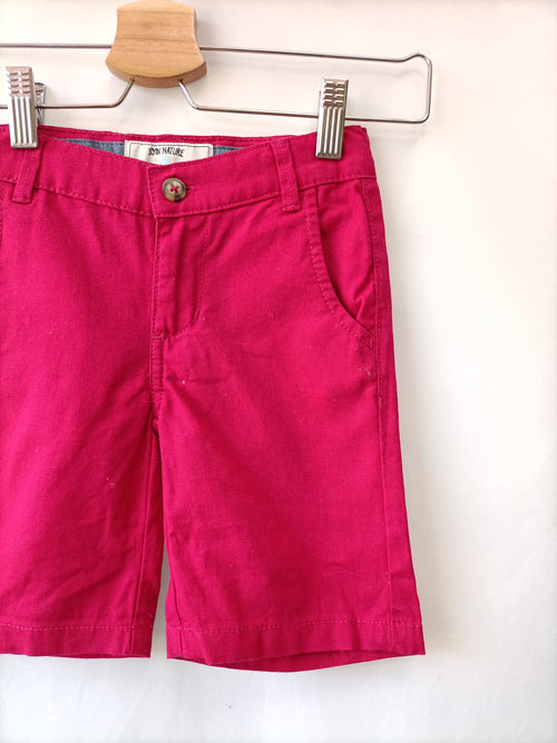 TEX. Pantalón corto rosa T.3-4 alos