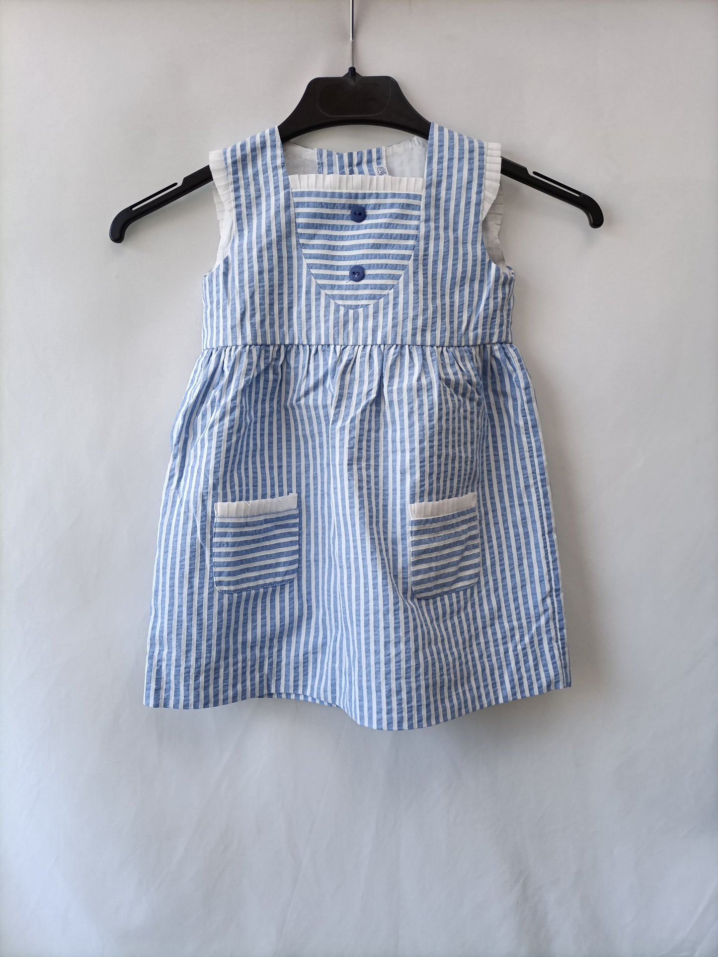 OTRAS. Vestido rayas azules T.2A