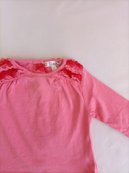 KITCHOUN. Camiseta volantes T.1 me