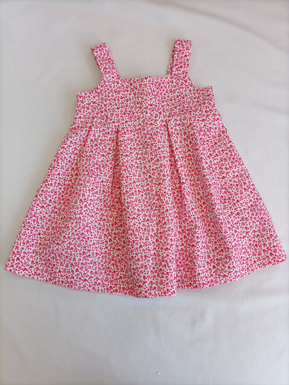 OTRAS. Vestido florecitas rosas T.u(9/12meses)
