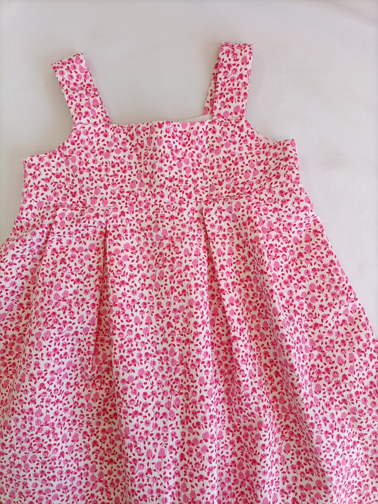 OTRAS. Vestido florecitas rosas T.u(9/12meses)