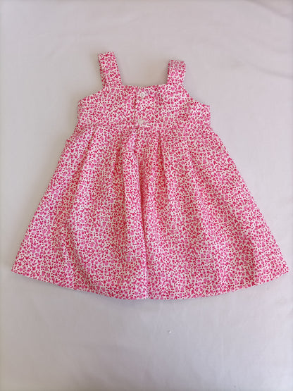 OTRAS. Vestido florecitas rosas T.u(9/12meses)