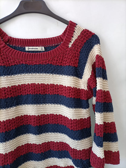 STRADAVARIUS. Jersey rayas T.s