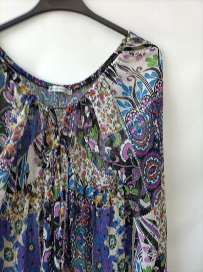 MAILLE DEMOSELLE.Vestido hippie chic T.u