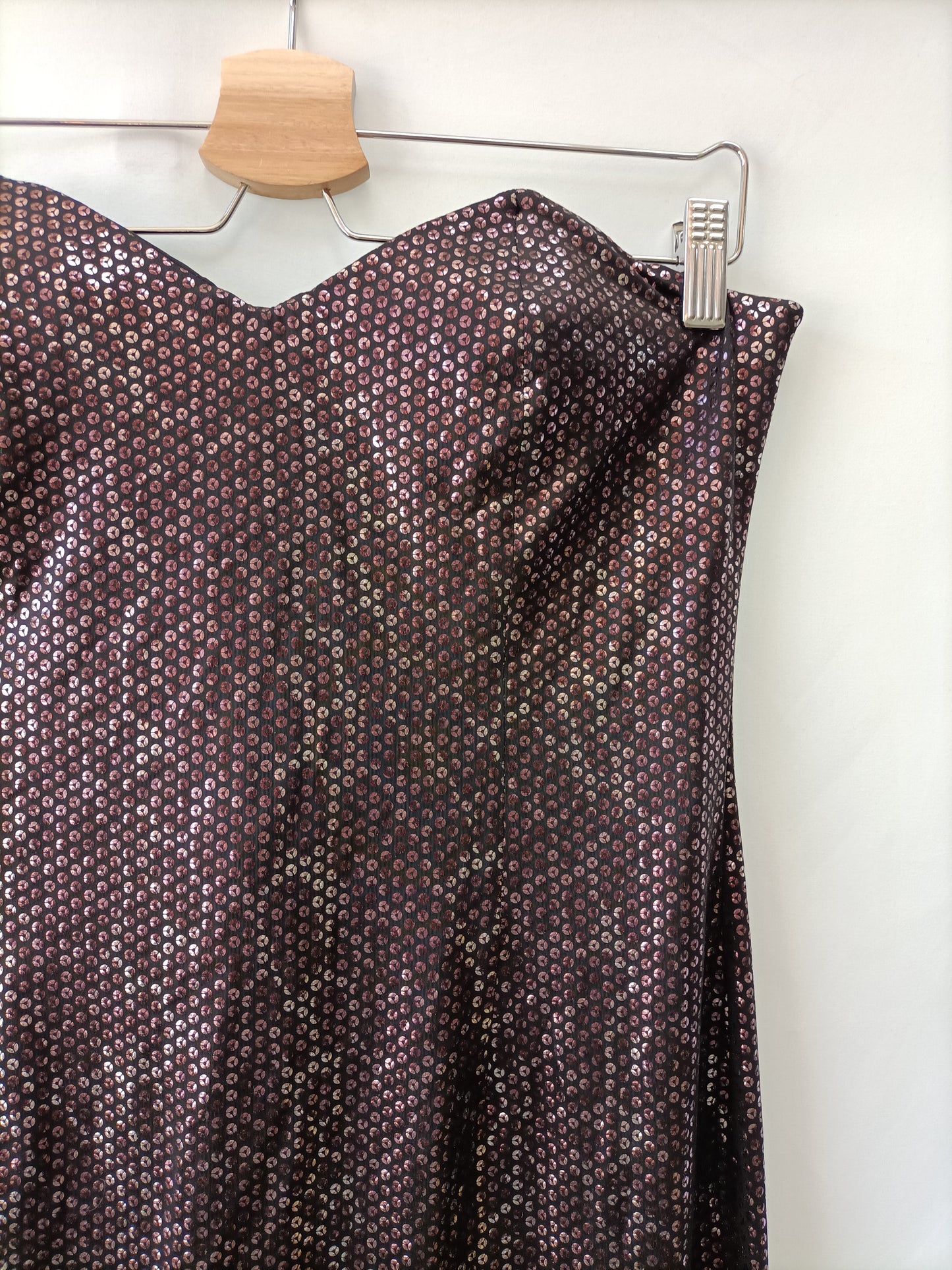 MANGO.Vestido palabra de honor T.l