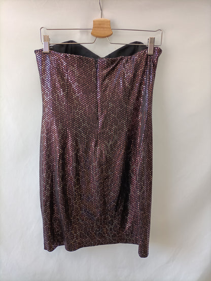 MANGO.Vestido palabra de honor T.l