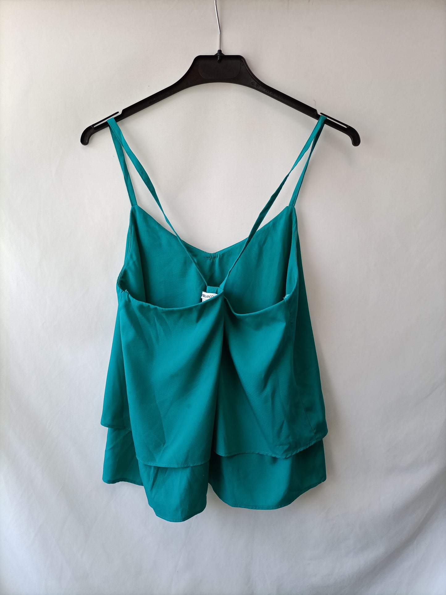 BLANCO. Top volante T.S