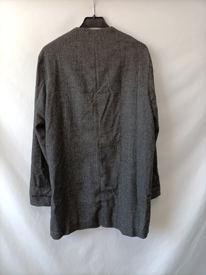 ZARA.Chaqueta Fina gris T.M