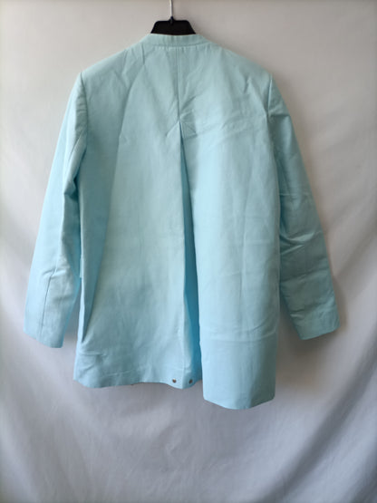 ZARA.Chaqueta Fina azul T.M
