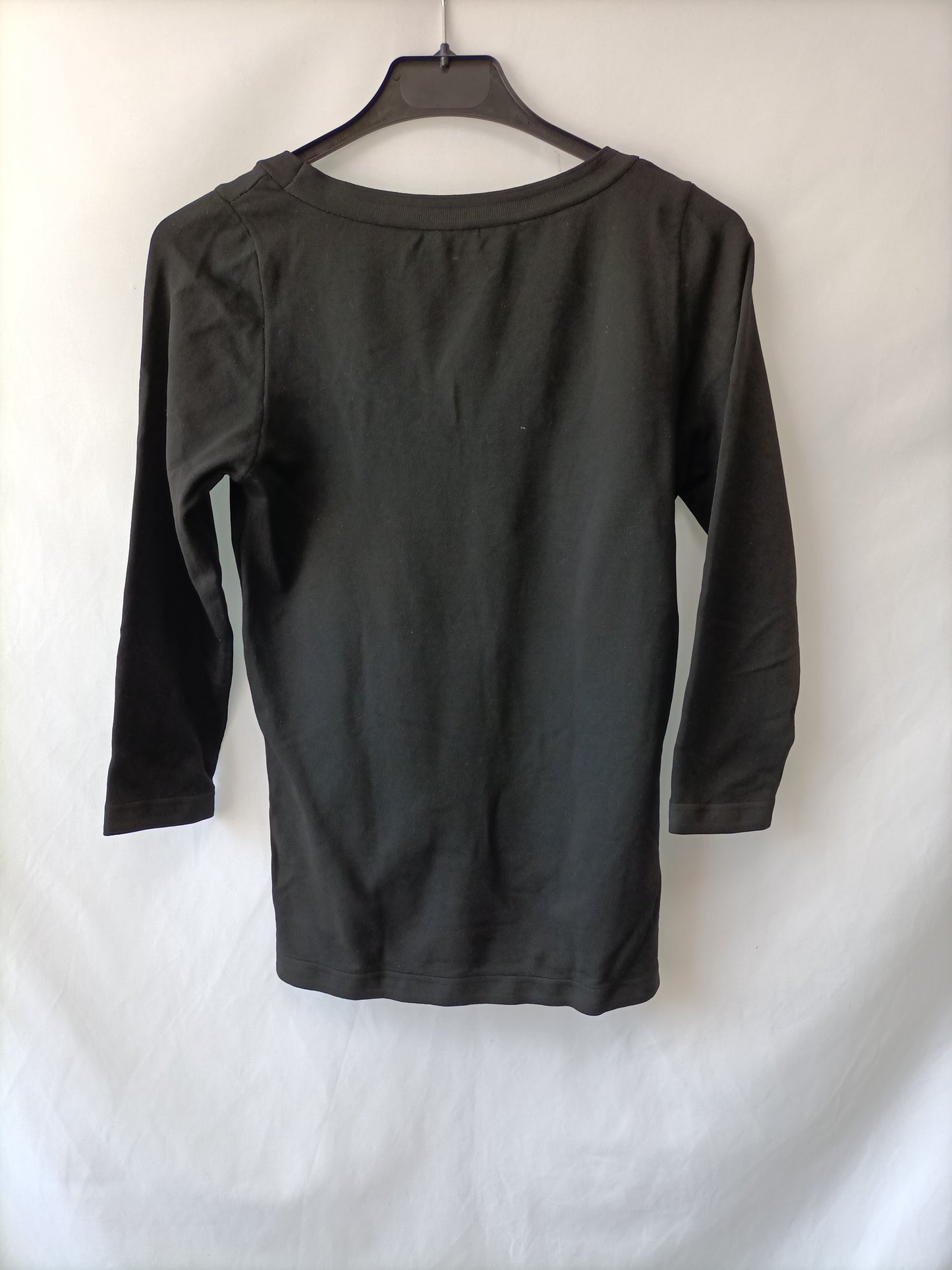 STRADIVARIUS.Black stretch t-shirt TM