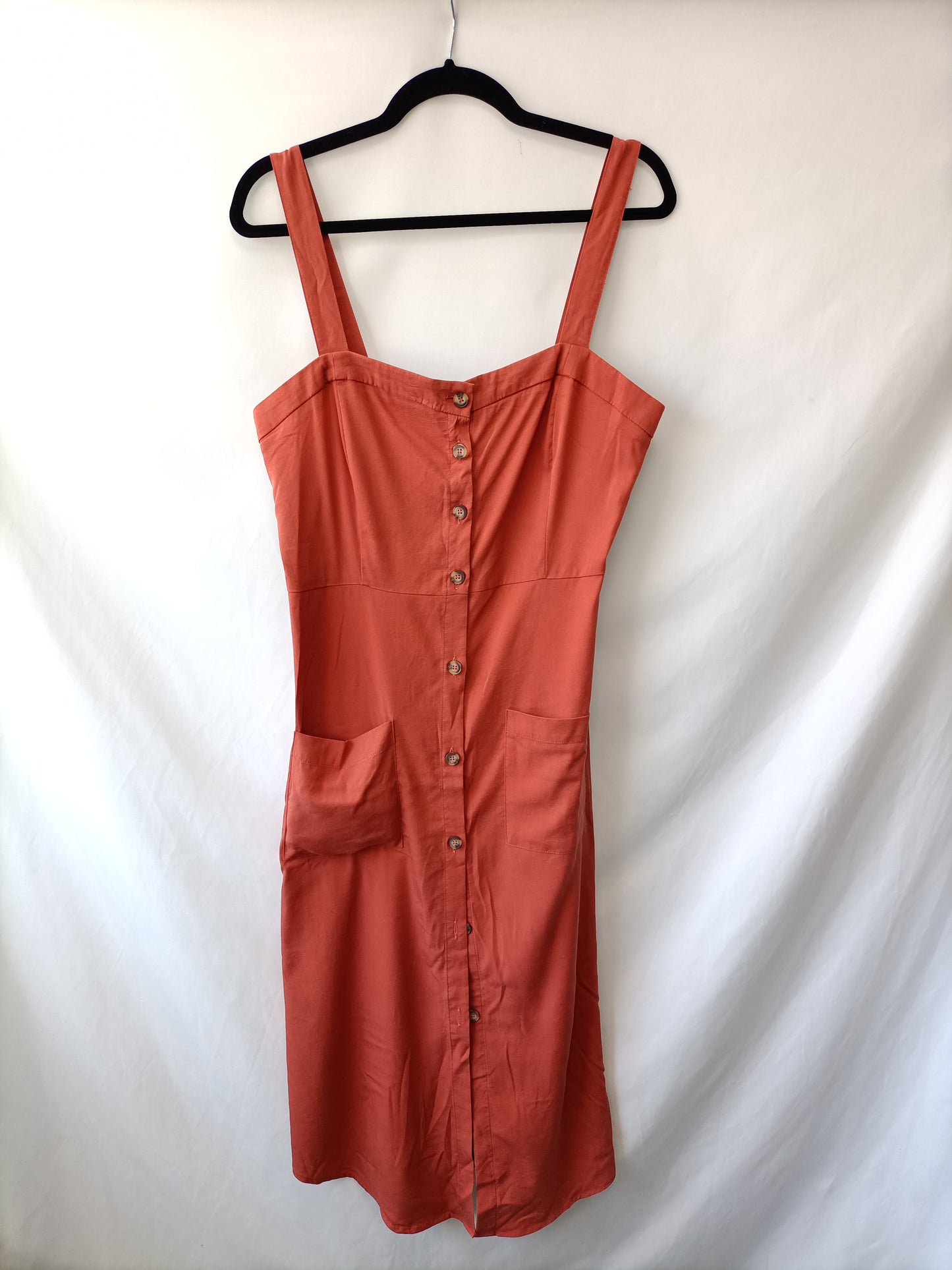 BERSHKA.TL button midi dress