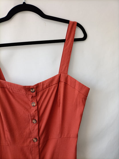 BERSHKA.TL button midi dress