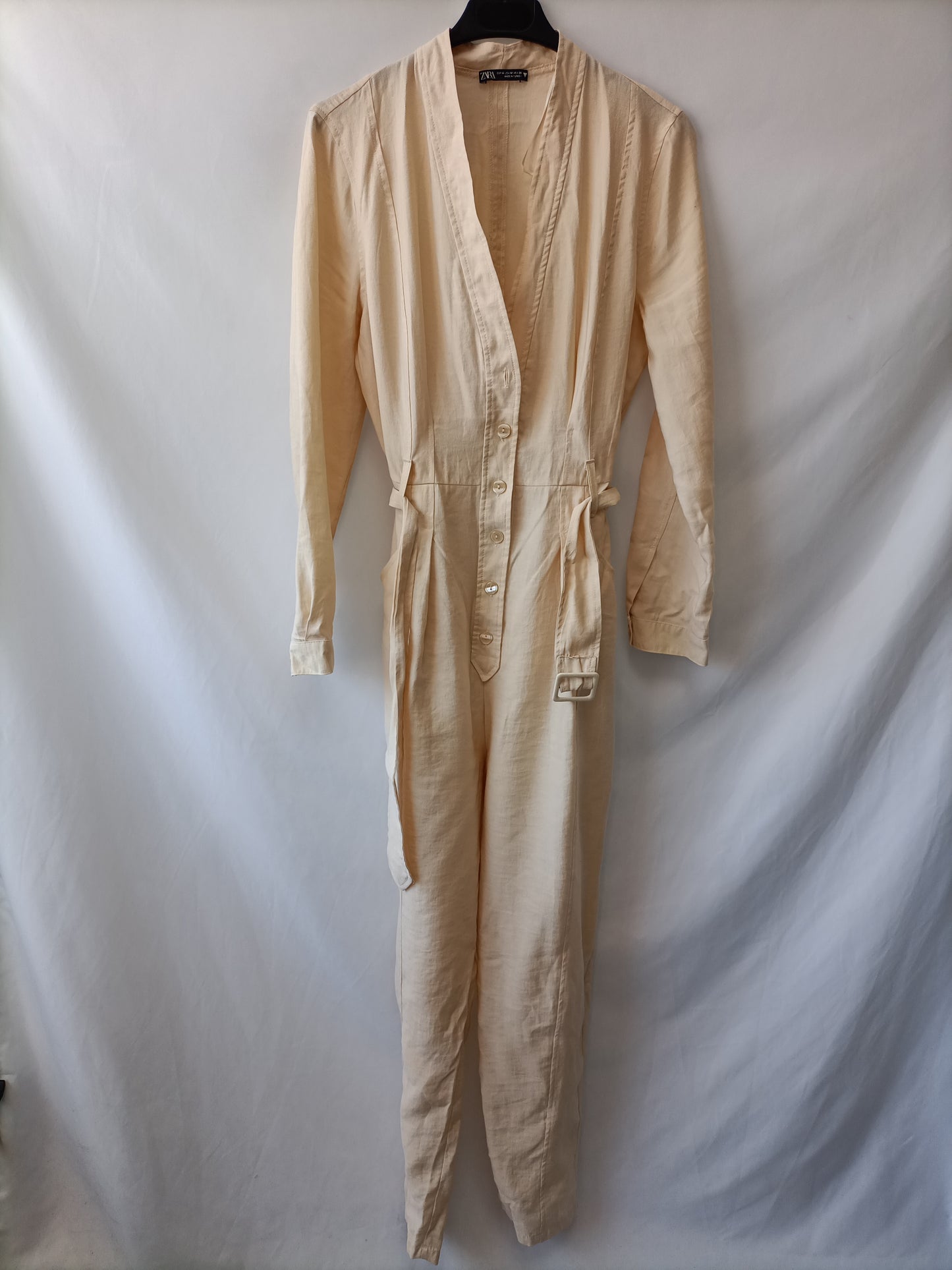 ZARA.Mono beige largo T.M