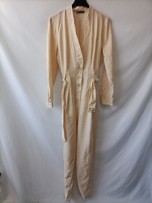 ZARA.Mono beige largo T.M