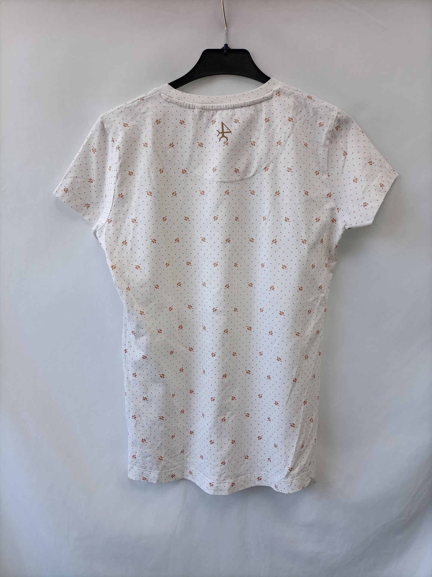 VALECUATRO. camiseta blanca puntitos T.L