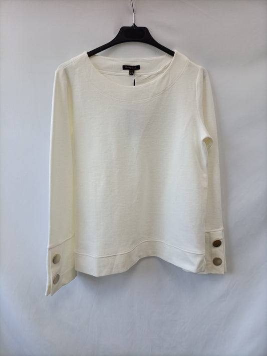 MASSIMO DUTTI. Jersey blanco T.xs