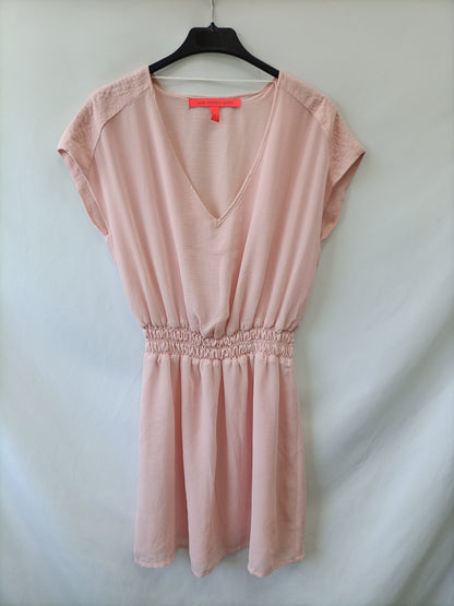 MANGO. Pink dress T.xs