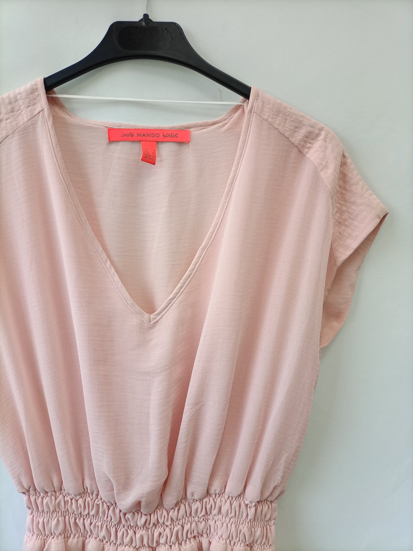 MANGO. Pink dress T.xs