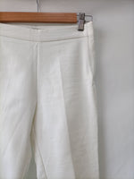 STRADIVARIUS. Pantalón ajustado blanco T.36
