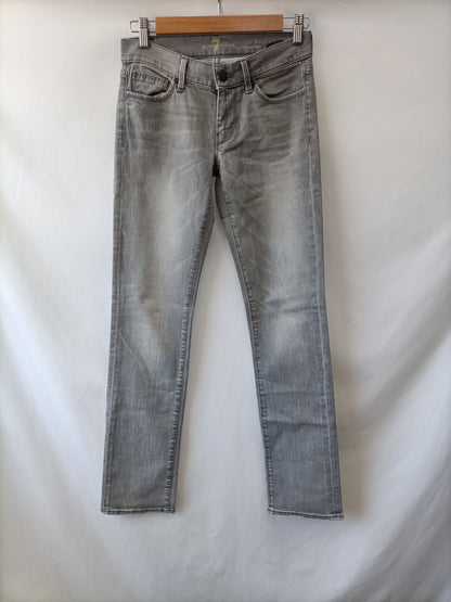 FOR ALL MANKIND SEVEN. Grey denim trousers S.25(36)