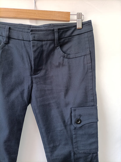 MIU MIU. Pantalón azul bolsillos T.38