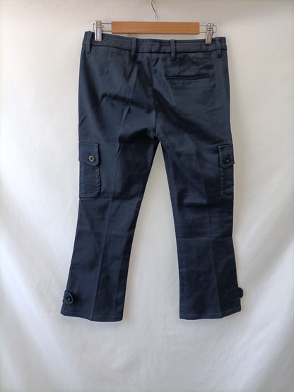 MIU MIU. Pantalón azul bolsillos T.38
