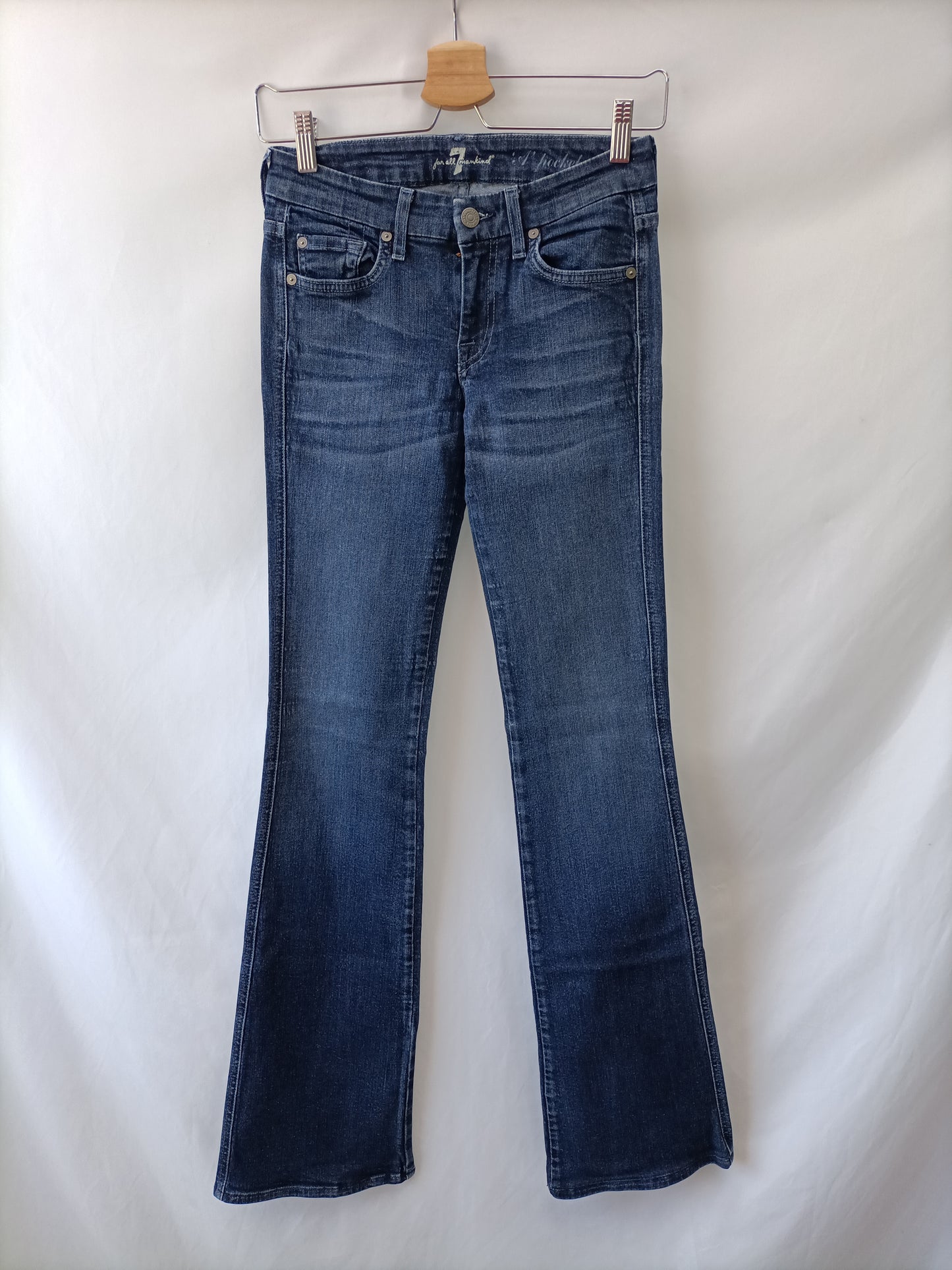 FOR ALL MANKIND SEVEN. Dark denim trousers S.25(34)
