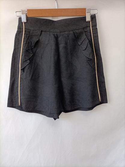 MAJE. Black Fluid Shorts Size 34