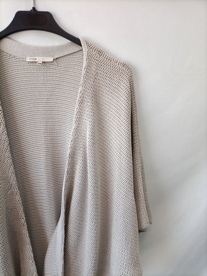 MAJE. Cárdigan gris hilos T.s/m