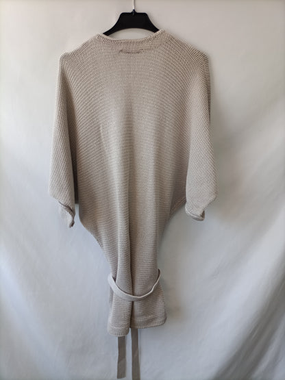 MAJE. Cárdigan gris hilos T.s/m