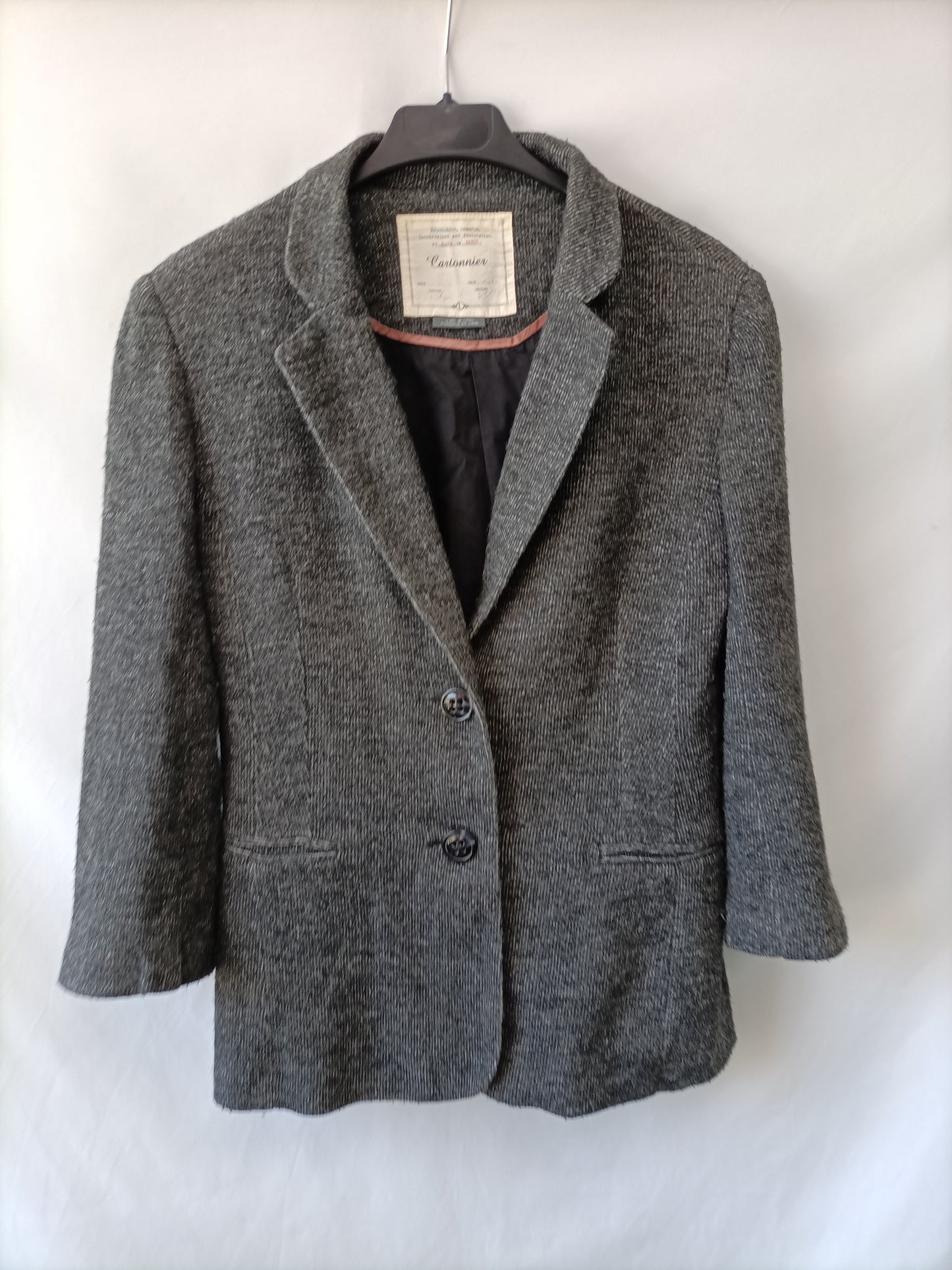 CARTONNIER. BLazer gris jaspeada T.l